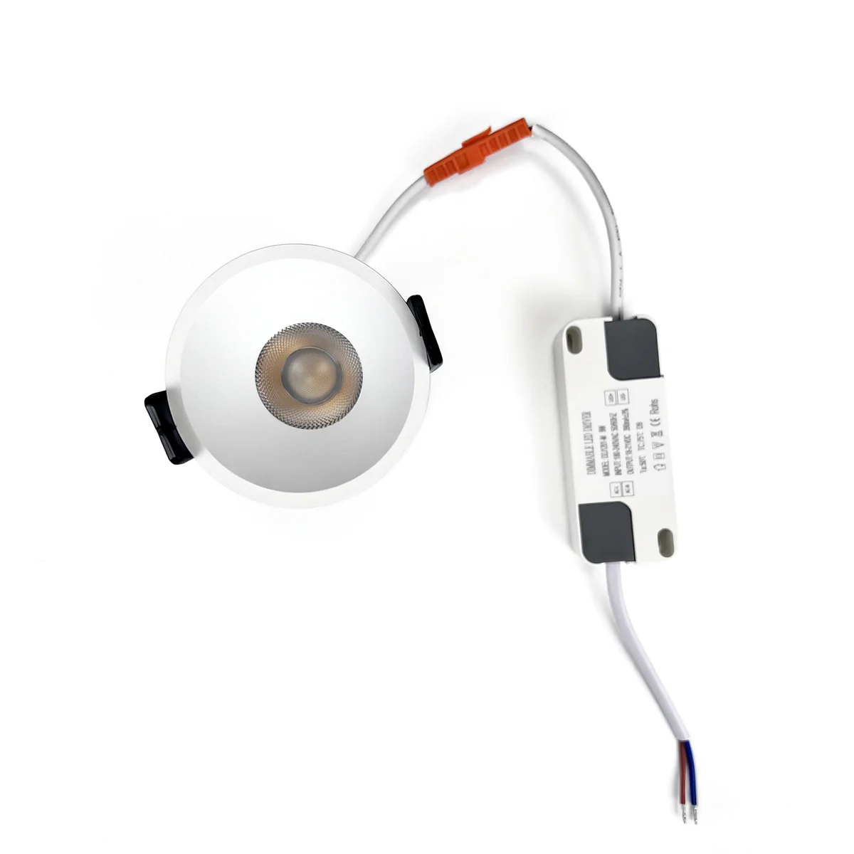 PRO Downlight PRO-2A Series Deep Recessed Anti-Glare Full Spectrum LED Downlight | AC 200–240V | 4 / 10 Pack | 7W / 9W / 12W | 3000K / 4000K / 5000K | 24° Beam Angle | White Trim | CRI 95+ | Commercial Recessed Ceiling Light "