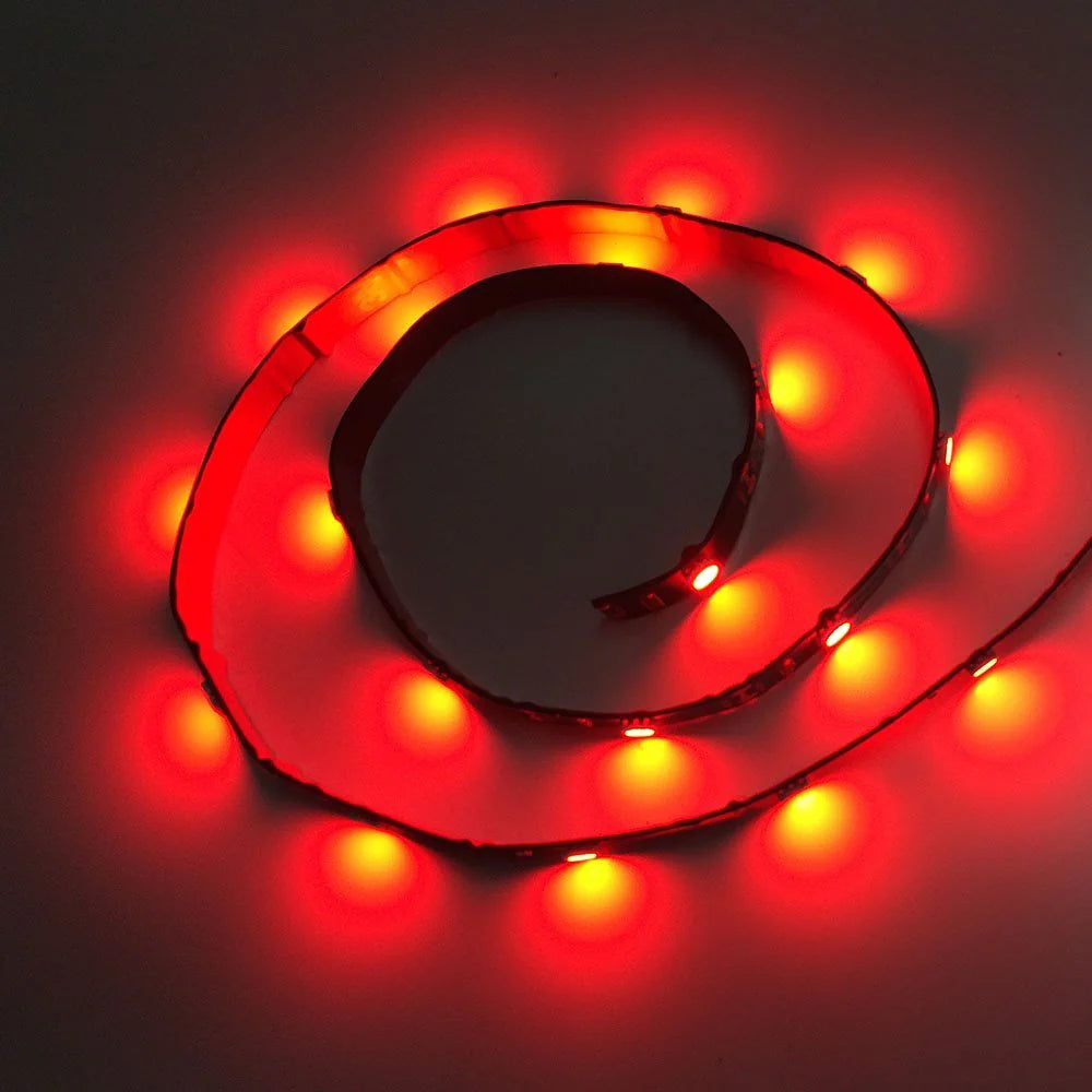LightingWill 635nm SMD2835 DC12V Red LED Strip Light – 60/120/240 LEDs/m, 5 Meters, IP00/IP65