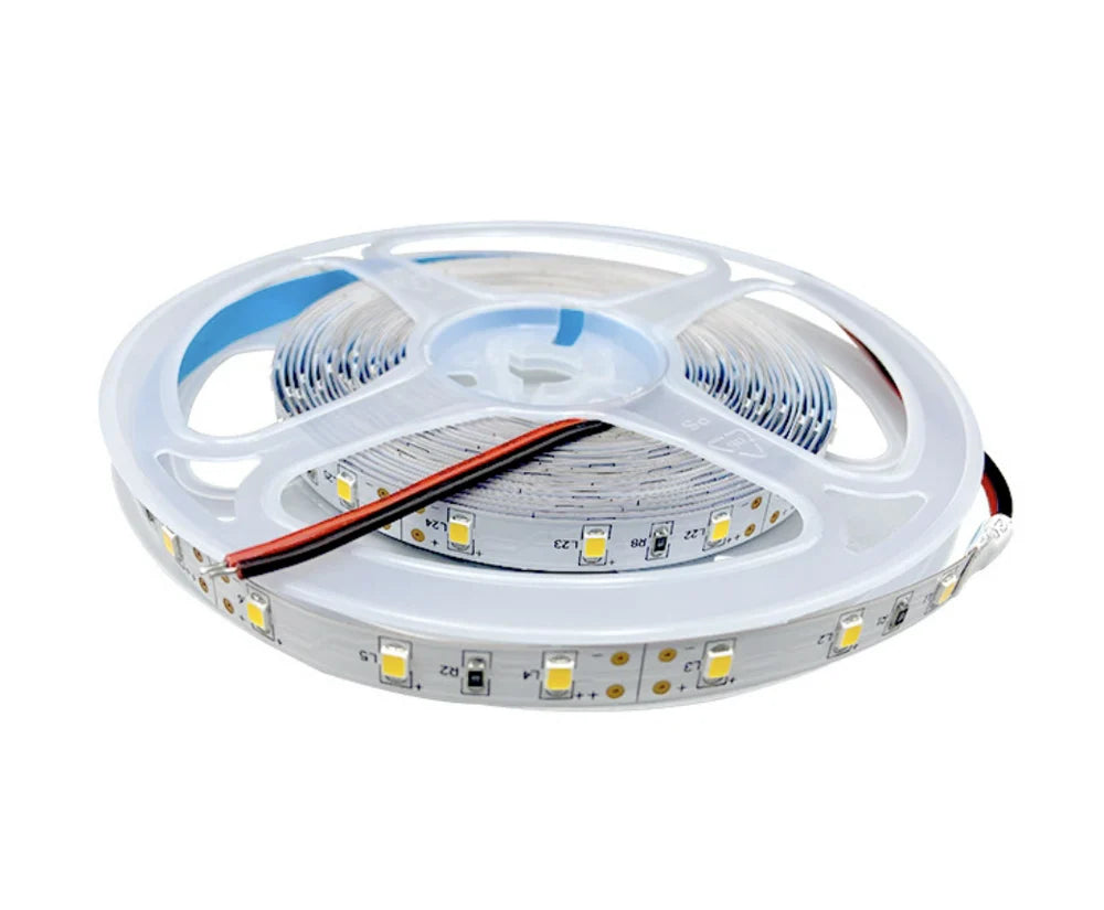 DC24V SMD2835 Single Color LED Strip Light | 5M | 60 LEDs/m | 8mm PCB | 0.2W per LED | High Brightness | IP00 / IP67 | Warm White / Natural White / Cool White / Blue | for Mirror, Kitchen Cabinet, Bedroom