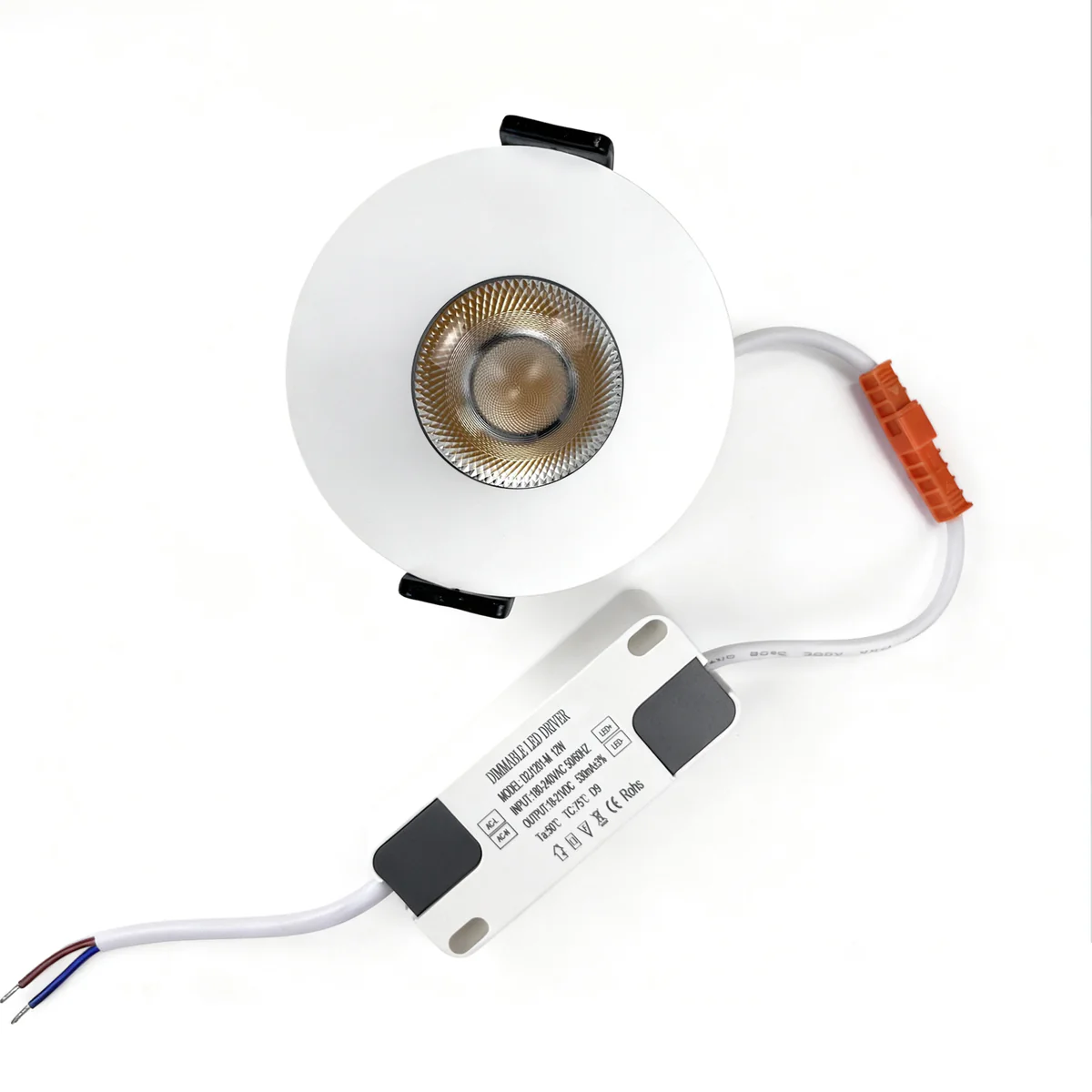 PRO Downlight PRO-2B Series Deep Recessed Anti-Glare Full Spectrum LED Downlight | AC 200–240V | 4 / 10 Pack | 7W / 9W / 12W | 3000K / 4000K / 5000K | 24° Narrow Beam | White Housing | CRI 95+ | Commercial Ceiling Recessed Lighting