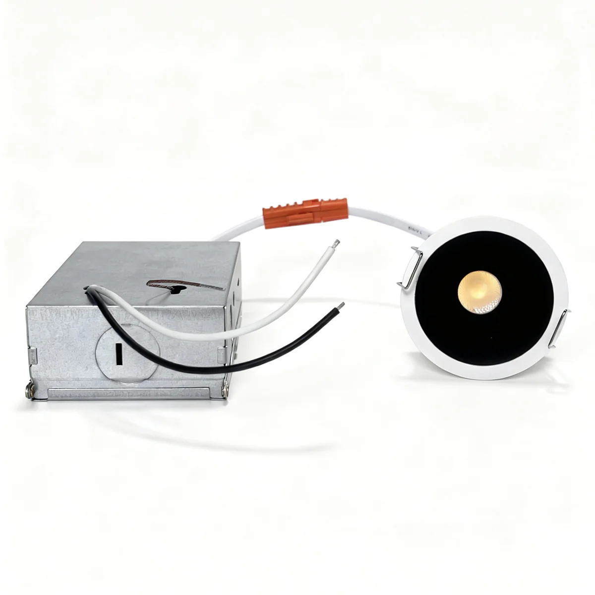 PRO Downlight PRO-1C Series Deep Recessed Anti-Glare Full Spectrum LED Downlight | AC 100–130V | 4 / 10 Pack | 5W / 9W | 5-CCT Selectable | 24° Beam | White Finish | CRI 95+ | Commercial Recessed Ceiling Fixture "