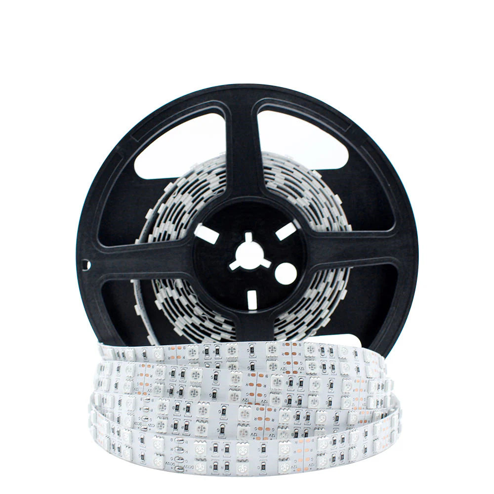 LightingWill 395–405nm SMD5050 UV LED Strip Light – 30/60/120 LEDs/m, 5M (16.4FT), DC12V, Non-Waterproof/IP67