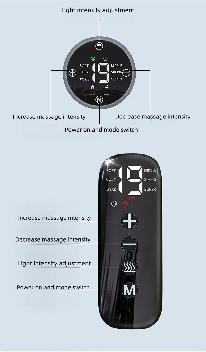 Infrared Therapy Heating Belt – Wireless Near Infrared Waist Belt | 2000mAh Battery | Digital Display | Transparent Film | With / Without Remote Control | Type-C Charging | for Back & Waist Pain Relief