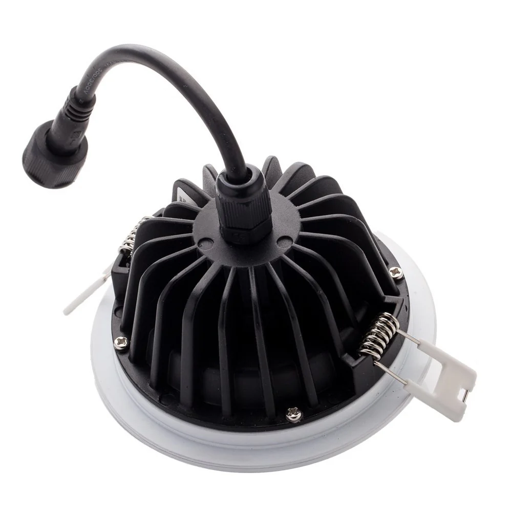 FX Waterproof Downlight – FX-2 Series IP65 LED Ceiling Downlight | 5W / 7W / 12W / 15W | CRI 80+ | AC100–240V | Damp & Wet Location Rated for Shower, Sauna & Outdoor Lighting | White Housing | 1 / 4 / 10 Pack | Non-Dimmable