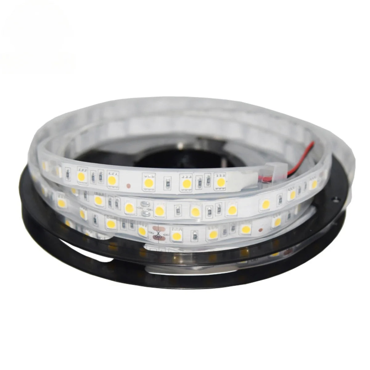SMD5050 High Brightness LED Strip Light | 5M | DC 12V | 60 LEDs/m | 10mm PCB | 26–28lm/LED | Low Voltage LED Tape | IP00 / IP67 | Warm White / Natural White / Cool White / Golden Yellow / Pink