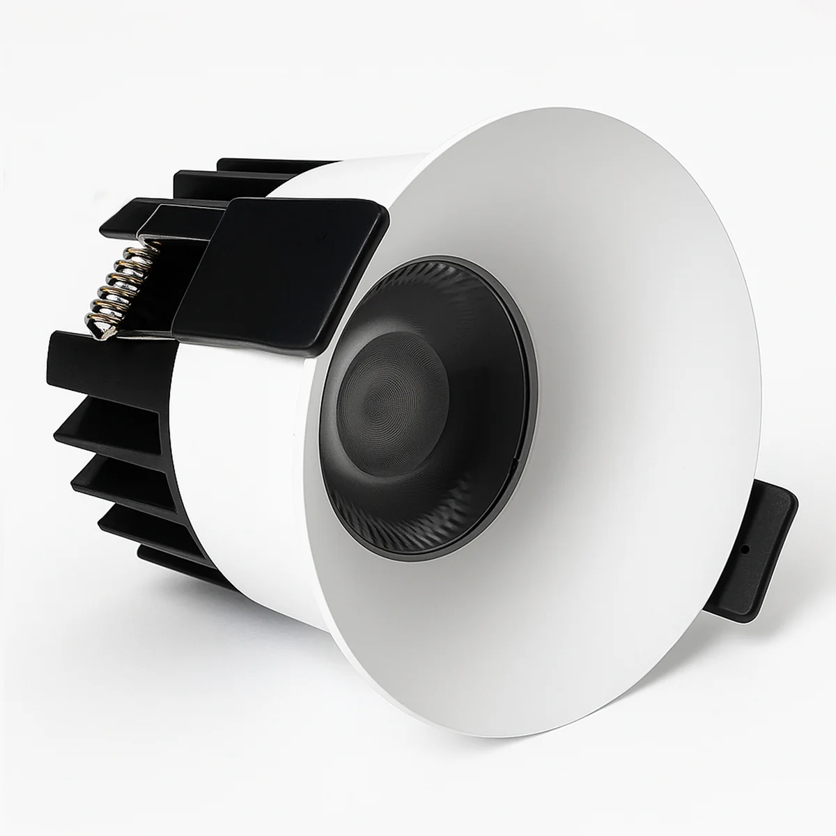 PRO Downlight PRO-1B Series Deep Recessed Anti-Glare Full Spectrum LED Downlight | AC 100–130V | 4 / 10 Pack | 7W / 9W / 12W | 5-CCT Adjustable | 24° Beam Angle | White Housing | CRI 95+ | Commercial Ceiling Recessed Lighting