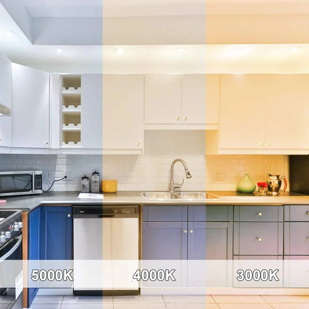 ECO-2 Series Adjustable COB LED Recessed Downlight – Black Housing – TRIAC Dimmable – 3W – 4-Pack/6-Pack/10-Pack – 3000K–6000K – 100–130V / 200–240V