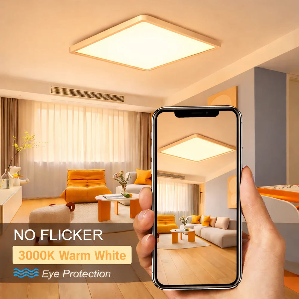 12.0 Inch Square 24W White LED Ceiling Light, 3000K / 4500K / 5000K / 6500K Flush Mount Ceiling Light Local Stock (US/UK/DE)