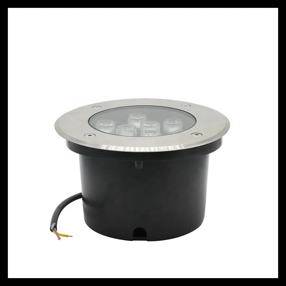 LightingWill LED Inground Well Light – Low Voltage DC 12V / 24V | 1W / 3W / 5W / 7W | 2 / 4 / 10-Pack | Warm White | IP67 Waterproof | Landscape Uplighting for Garden, Pathway & Yard