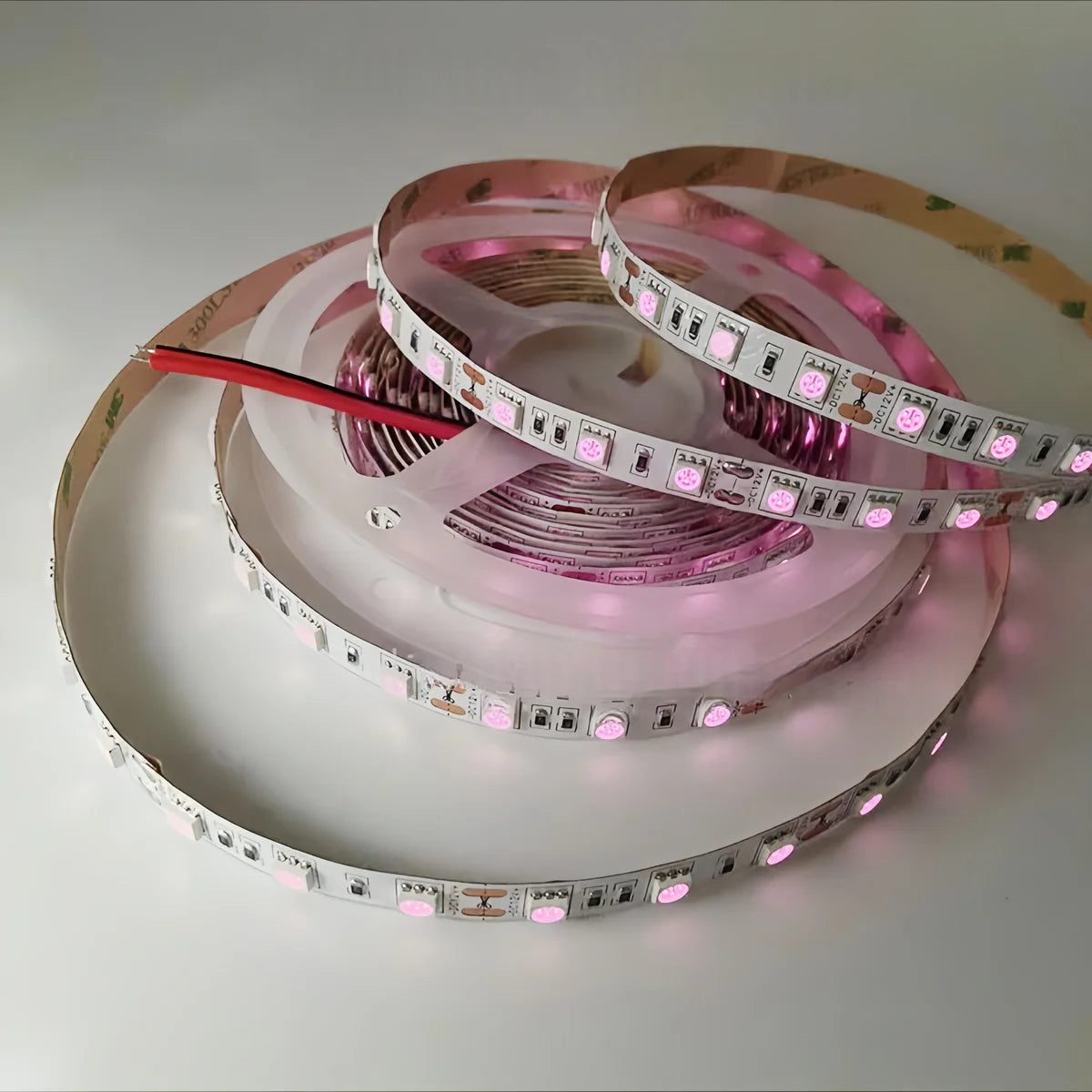 LightingWill 810nm SMD5050 DC12V IR LED Strip Light – 30/60/120 LEDs/m, 5 Meters, IP00/IP65