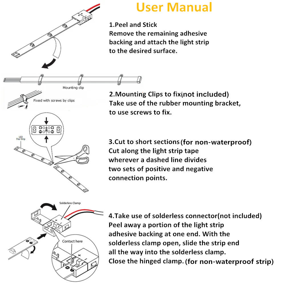 810nm SMD5050 DC12V Infrared LED Strip Light – High Power Near IR for Therapy, 30/60/120 LEDs/m, 5 Meters, IP00/IP65