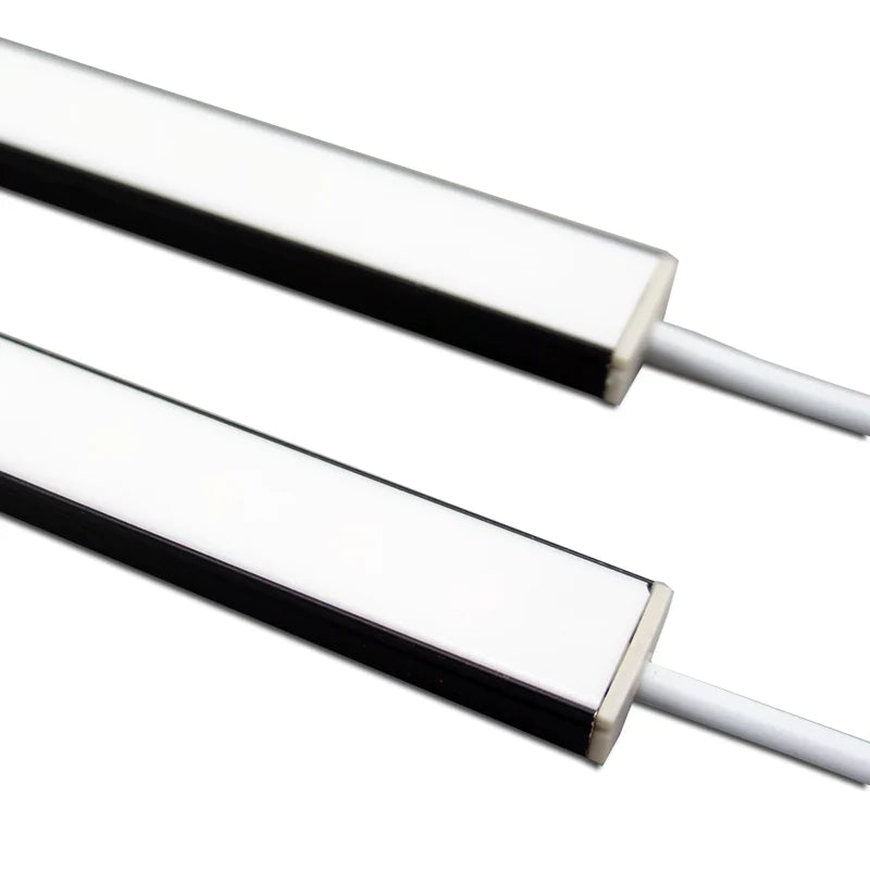 LightingWill U02 Black Aluminum Rigid LED Strip Light - DC12V | SMD5630 72 LEDs/M | 17×9mm | 0.5M/1M | Warm White / Natural White / Cool White | Black Finish | Non-Waterproof | for Indoor Accent & Display Lighting | 10 / 50PCS