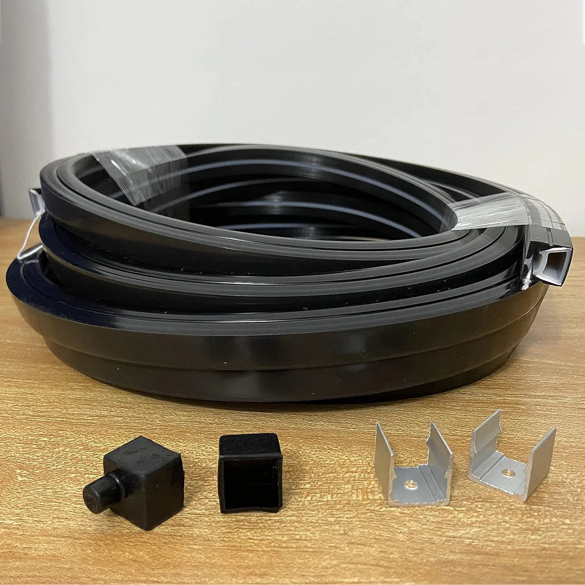 S2020 Black Neon Light Housing – 20x20mm | Silicone LED Channel System | 12mm PCB Width | IP67 Waterproof | 16.4FT/5M*1/16.4FT/5M*5