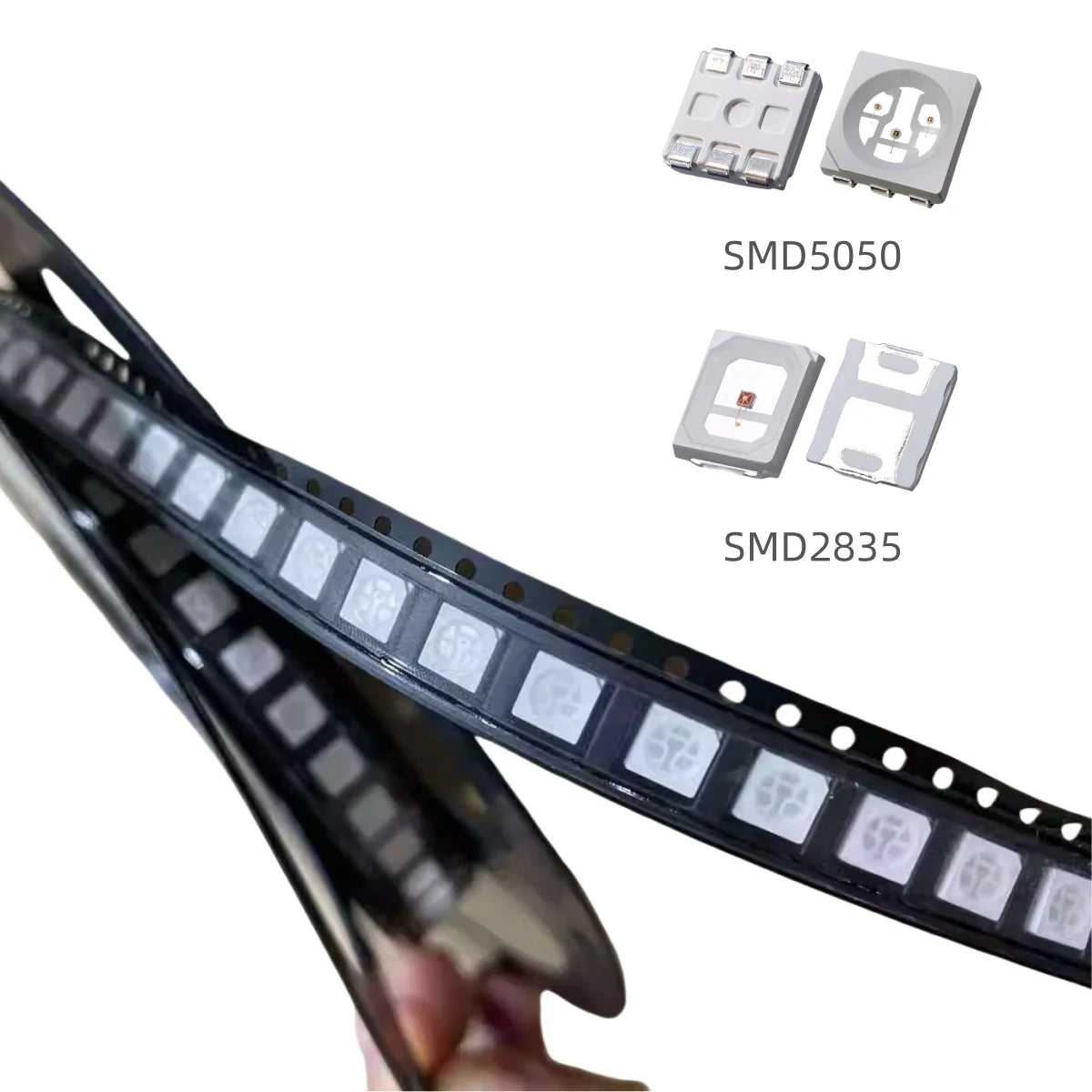 850nm Infrared LED Chip – SMD2835 / SMD5050 | Pack of 1000 / 4000 | 0.2W / 0.5W | Gold Wire | 850nm IR Emitter for Remote Control, Security & Sensing Applications