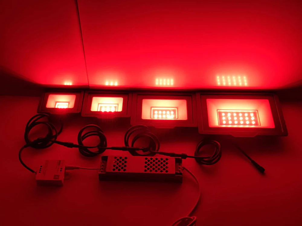 LightingWill FL-IC Series RGBIC LED Flood Light 10W-50W WS2811 Addressable IP66 24V DC Outdoor Landscape Light Aluminum Housing Wall Wash Stage Lighting 2/10-Pack