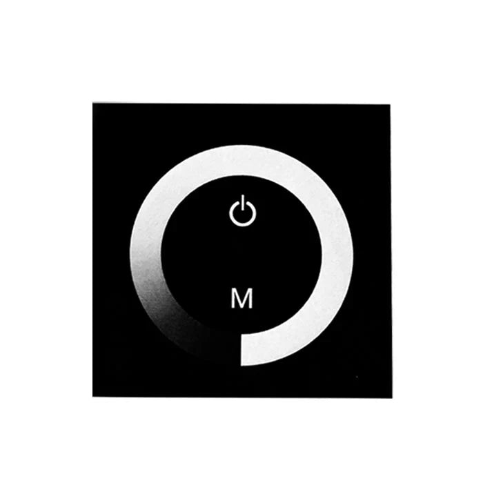 LightingWill LED Strip Wall Panel Touch Dimmer DC12V-24V TM06 Touch Color Ring LED Controller for LED Strips
