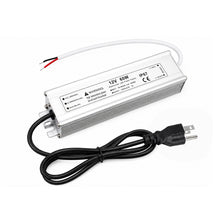 60W 12V/24V/36V/48V Waterproof LED Power Supply, 90-265V Input, Single Output, Aluminum Housing, Outdoor LED Lighting Driver, CE/RoHS/FCC Certified, US/UK/EU Plug
