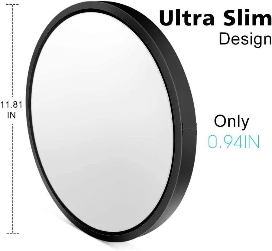 12 Inch 24W White / Black Round Ceiling Light – AC  220–240V | 3000K / 4500K / 5000K / 6500K | Flush Mount Ceiling Light for Modern Home Lighting | 1-Pack – Local Stock (UK)