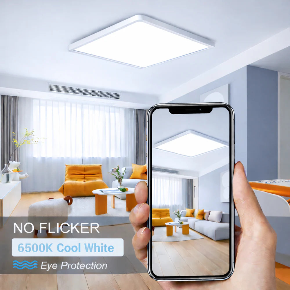 12.0 Inch Square 24W White LED Ceiling Light, 3000K / 4500K / 5000K / 6500K Flush Mount Ceiling Light Local Stock (US/UK/DE)