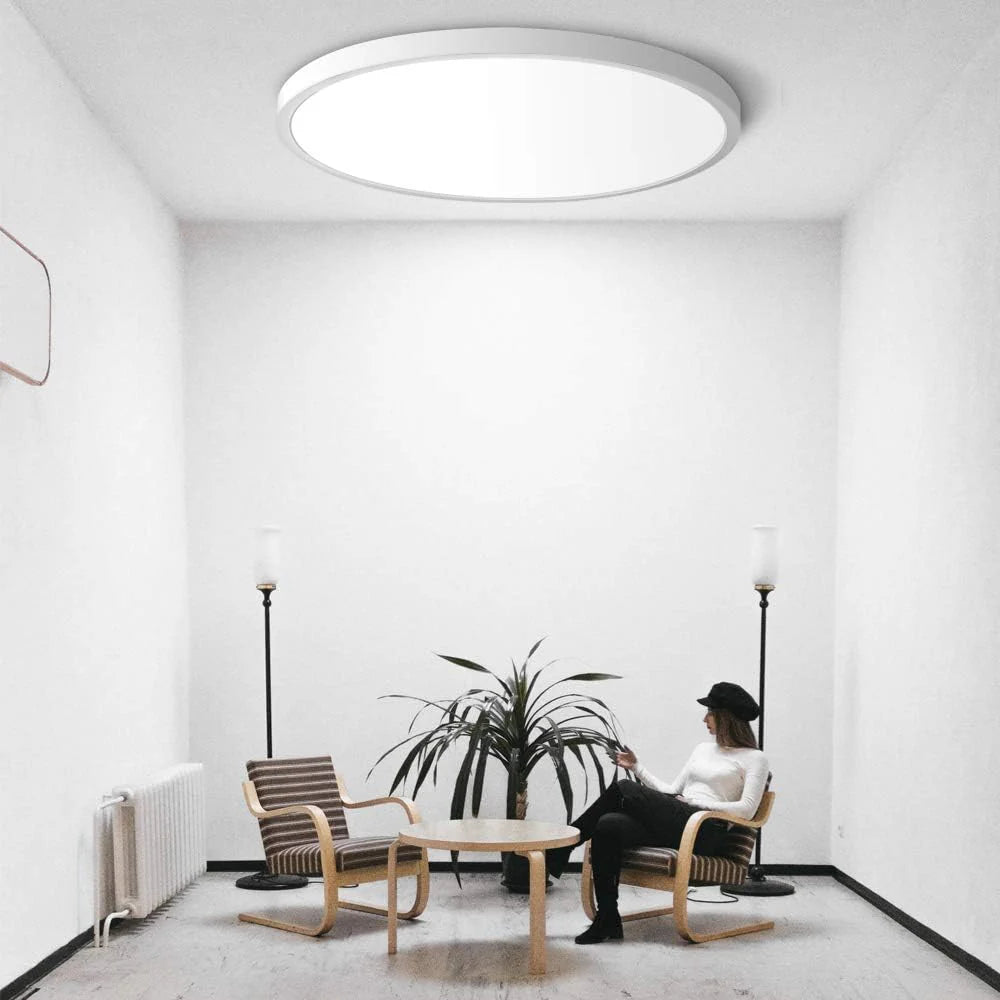 9 Inch Round 18W White LED Ceiling Light, 3000K / 4500K / 5000K / 6500K Flush Mount Ceiling Light Local Stock (US/UK/DE)