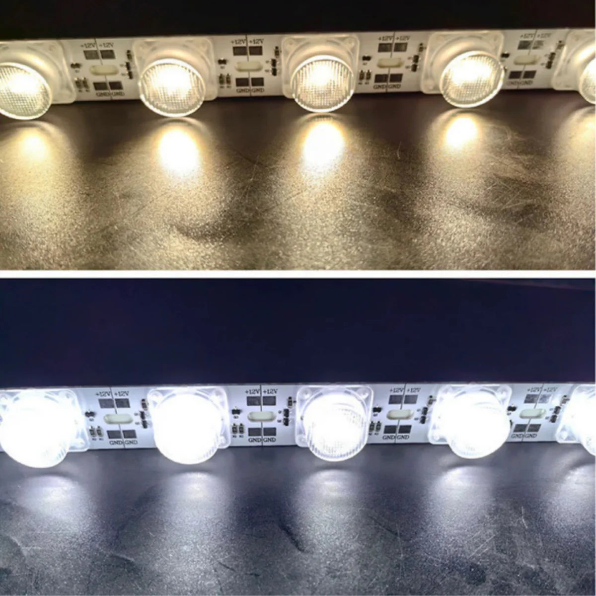 LightingWill 0.5M DC12V High Brightness Rigid LED Strip Light – 22W | SMD3030 18LEDs/M | 25mm PCB | Warm White / Natural White / Daylight White / Cool White | IP00 / IP65 | for Side-Emitting Light Box | 10 / 50PCS