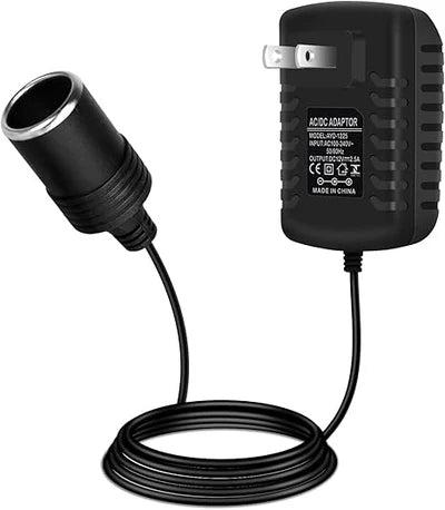 DC 12V Cigarette Lighter Plug-in LED Adapter 30W, AC 100–240V to 12V Converter Transformer - US/UK Plug for Car Accessories, Portable Devices and LED Lighting