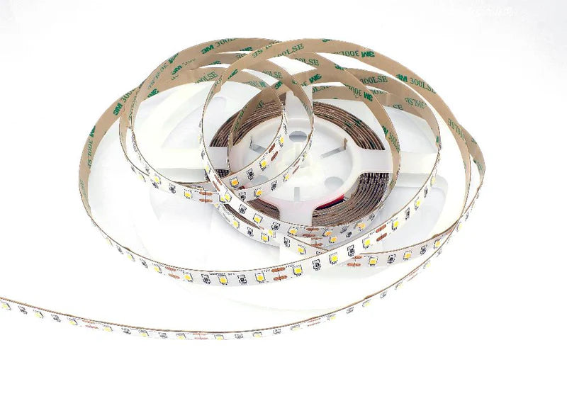 LightingWill DC24V SMD2835 Full Spectrum LED Strip Light 60LEDs/m 300 LEDs 10W/m, CRI 97+ High CRI LED Ribbon 2700K–6500K, 8mm PCB IP00/IP67 for Cabinet, Bedroom and Mirror Lighting, 5/50M