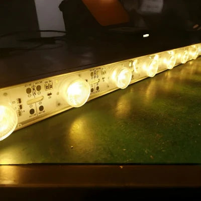 LightingWill 0.5M DC12V High Brightness Rigid LED Strip Light – 22W | SMD3030 18LEDs/M | 25mm PCB | Warm White / Natural White / Daylight White / Cool White | IP00 / IP65 | for Side-Emitting Light Box | 10 / 50PCS