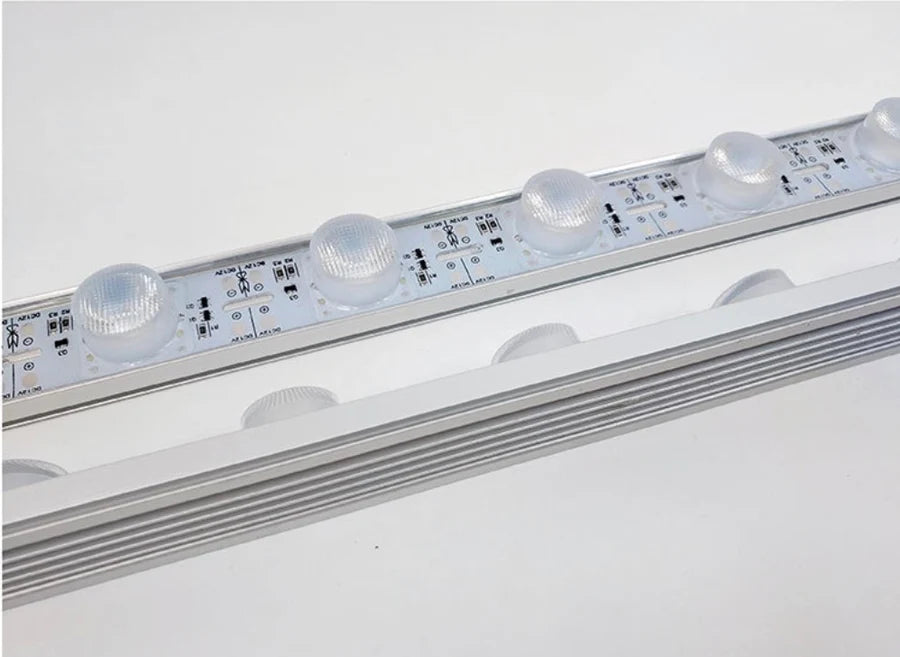 LightingWill 0.5M DC12V High Brightness Rigid LED Strip Light – 22W | SMD3030 18LEDs/M | 25mm PCB | Warm White / Natural White / Daylight White / Cool White | IP00 / IP65 | for Side-Emitting Light Box | 10 / 50PCS