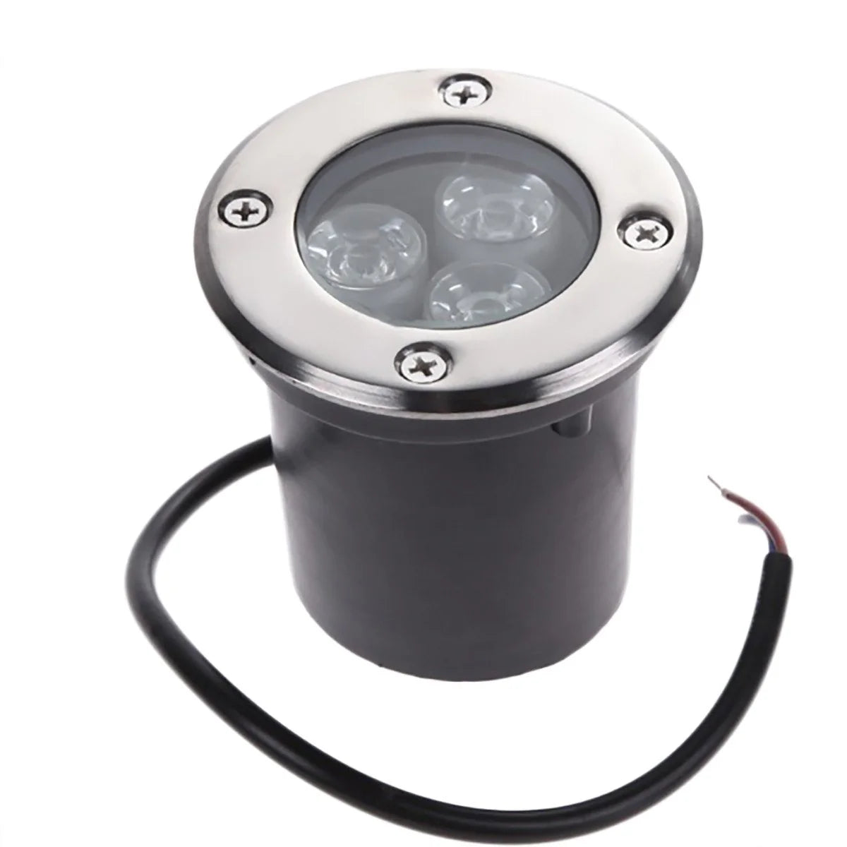 LightingWill LED Inground Well Light – Low Voltage DC 12V / 24V | 1W / 3W / 5W / 7W | 2 / 4 / 10-Pack | Warm White | IP67 Waterproof | Landscape Uplighting for Garden, Pathway & Yard