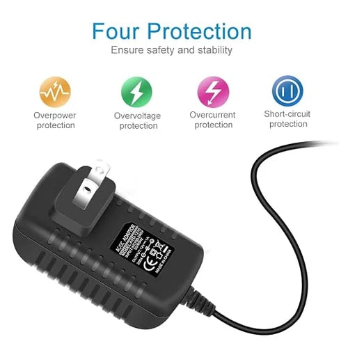 DC 12V Plug-in LED Adapter with On/Off Switch, 12W, US Plug, Black Housing, 100–240V AC Input - Power Supply for LED Strip Lights, Under Cabinet Lighting and Home Lighting
