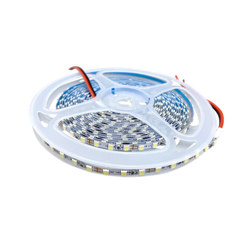 SMD2835 LED Strip Light, 5m Roll | 12V DC | 120 LEDs/m | 8W/m | White 3000K / 4000K / 6000K  | 4mm / 5mm PCB | Non-Waterproof IP00