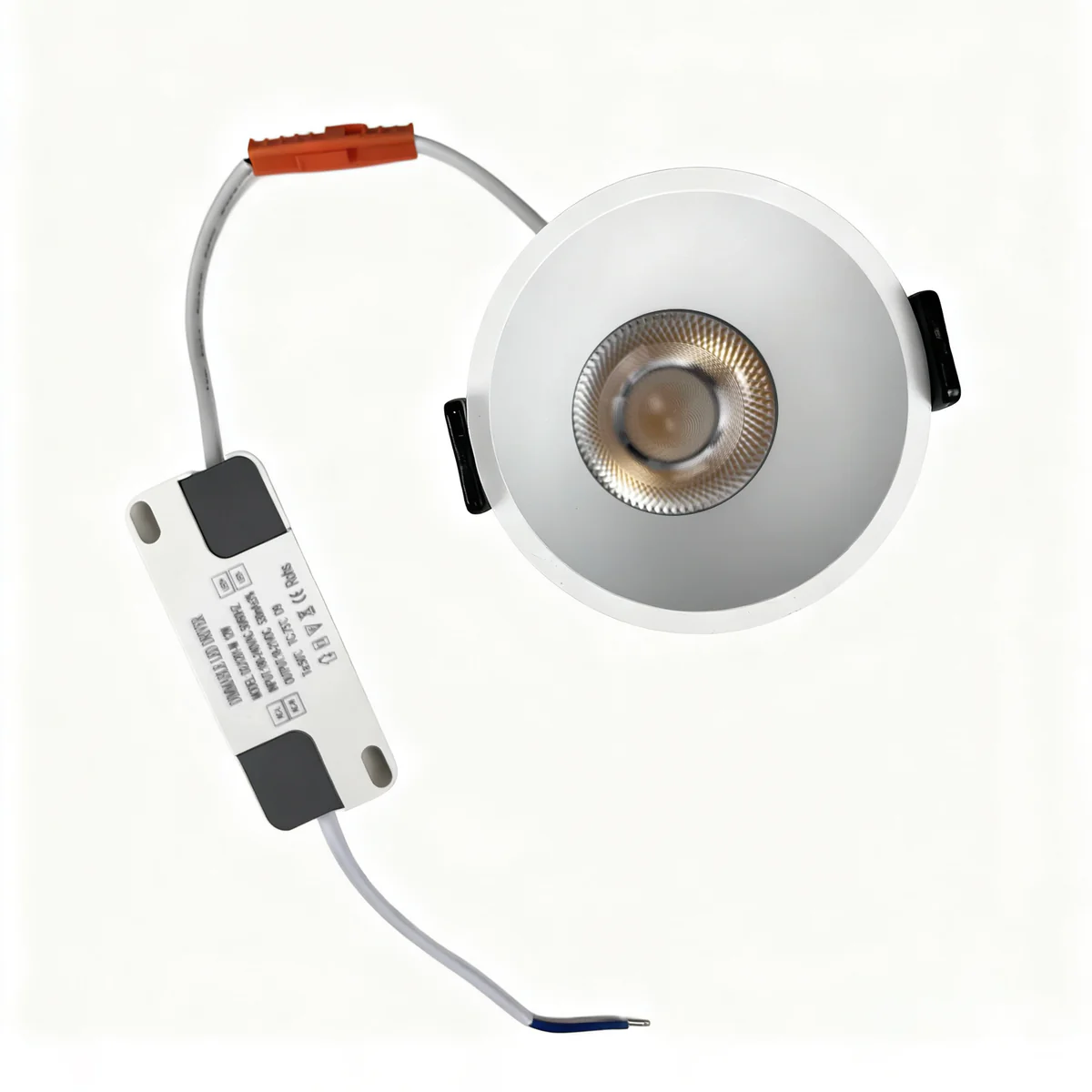 PRO Downlight PRO-2A Series Deep Recessed Anti-Glare Full Spectrum LED Downlight | AC 200–240V | 4 / 10 Pack | 7W / 9W / 12W | 3000K / 4000K / 5000K | 24° Beam Angle | White Trim | CRI 95+ | Commercial Recessed Ceiling Light "