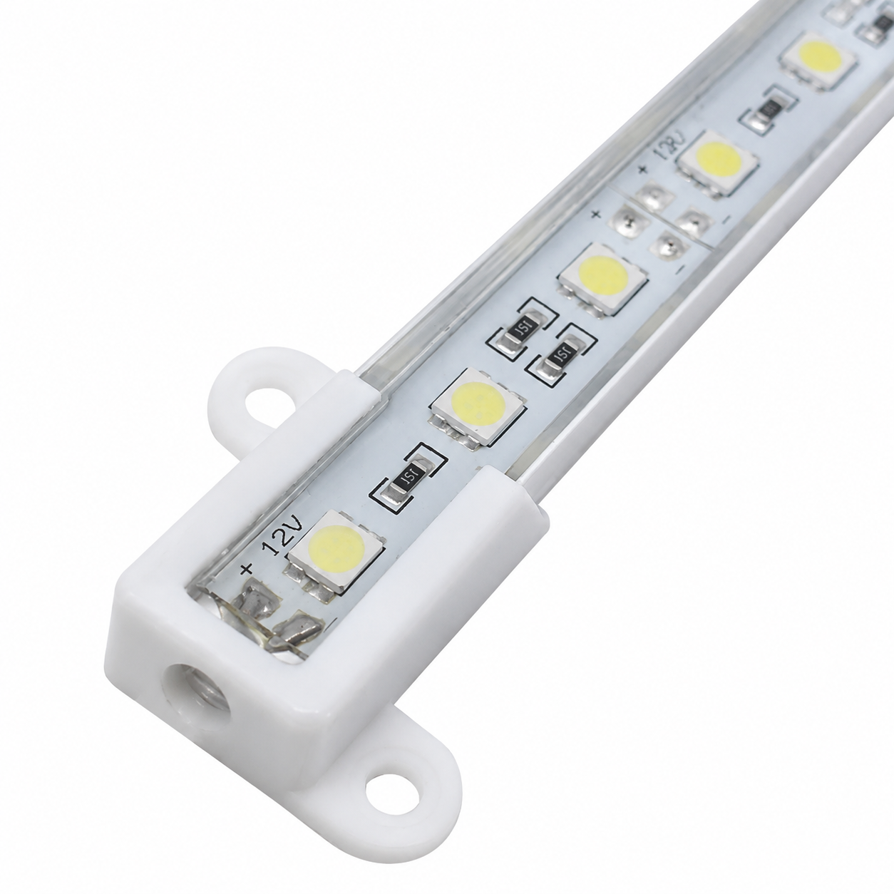 635nm IP65 Waterproof DC12V Red & Infrared Rigid LED Strip – Visible Red for Indicator Lighting & Decorative Use, SMD2835/36 LEDs, SMD5050/30 LEDs, 50cm/10 Pack