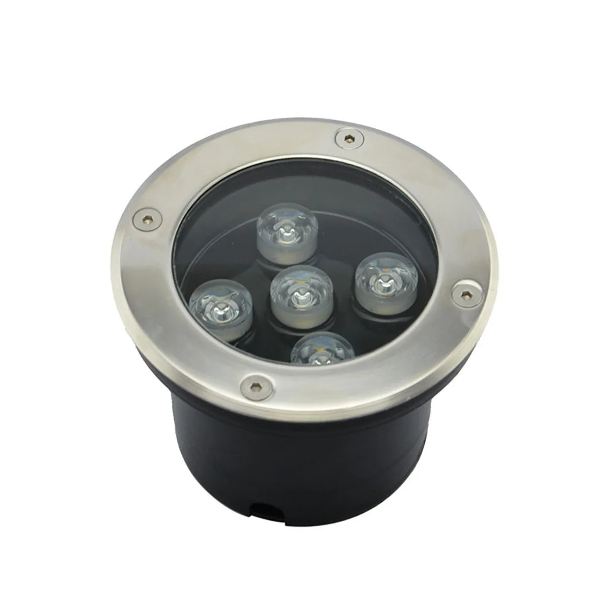 LightingWill LED Inground Well Light – Low Voltage DC 12V / 24V | 1W / 3W / 5W / 7W | 2 / 4 / 10-Pack | Warm White | IP67 Waterproof | Landscape Uplighting for Garden, Pathway & Yard