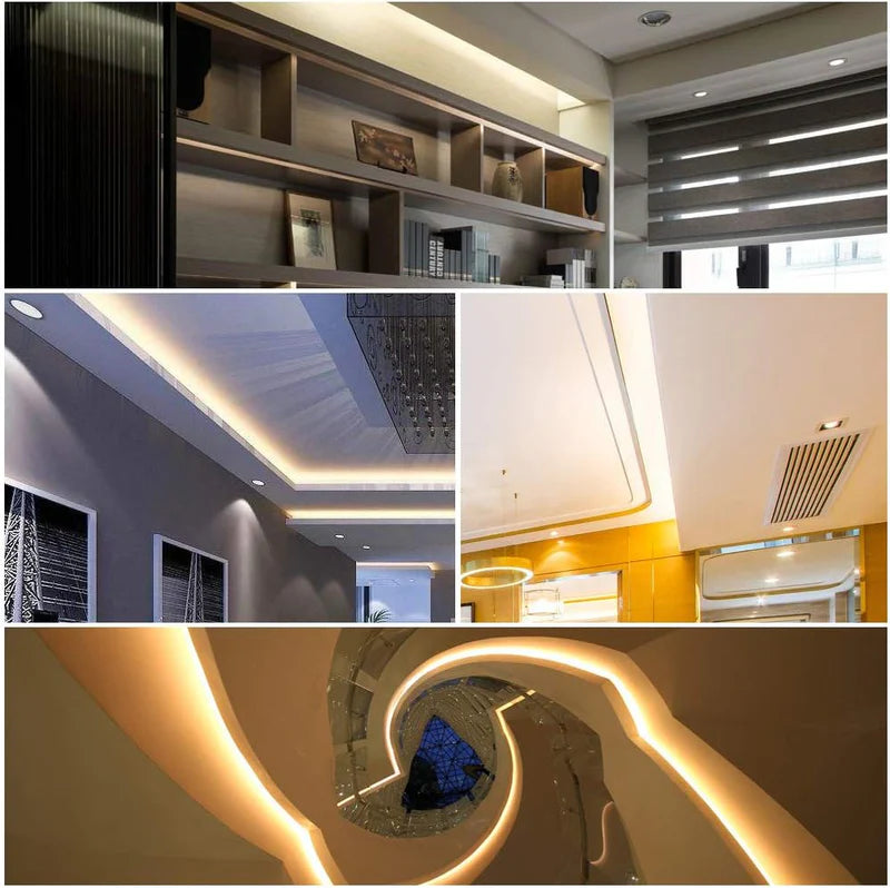 LightingWill LED Strip Connector Kit 10mm 2Pin Solderless Assortment, LED Light Strip Connector Kit Strip to Wire Strip to Strip L T DC Plug Set, Local Stock US UK