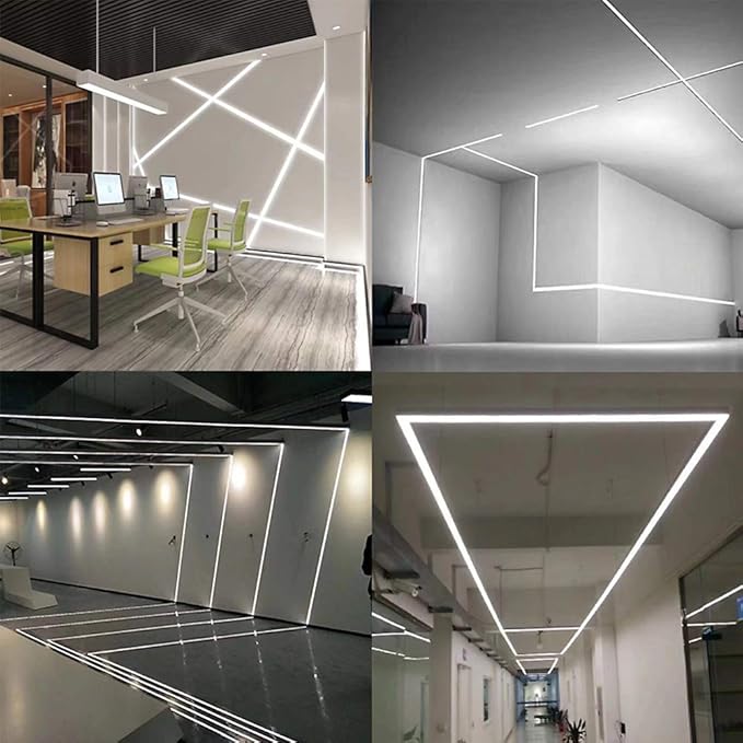 6 Pack Bendable LED Aluminum Channel System,Silver Color,U Shape, 3.3ft/1M, with Milk White Cover,Mounting Clips and End Caps, Aluminum Profile for LED Strip Light Installation