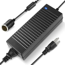 120W AC 100–240V Input Desktop LED Power Supply Cigarette Lighter Converter Transformer with US/UK Plug DC 12V for Car Accessories, Tire Inflators, Portable Coolers and 12V Automotive Equipment