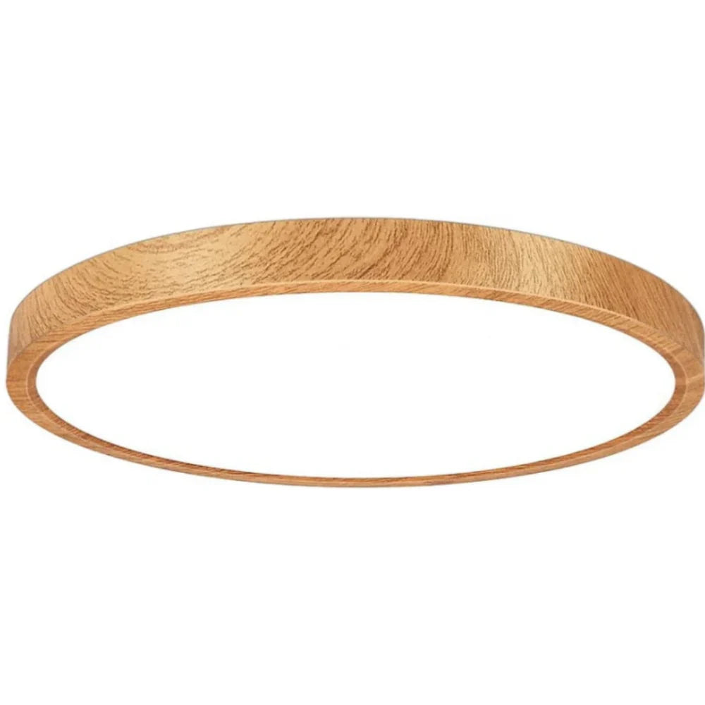 AC 220–240V Round Wood Grain LED Ceiling Light, 24W 3000K / 4500K / 5000K / 6500K Flush Mount Ceiling Light Local Stock (UK/DE)