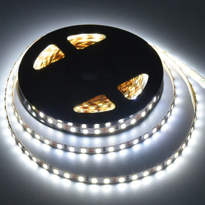 SMD2835 LED Strip Light, 5m Roll | 12V DC | 120 LEDs/m | 8W/m | White 3000K / 4000K / 6000K  | 4mm / 5mm PCB | Non-Waterproof IP00