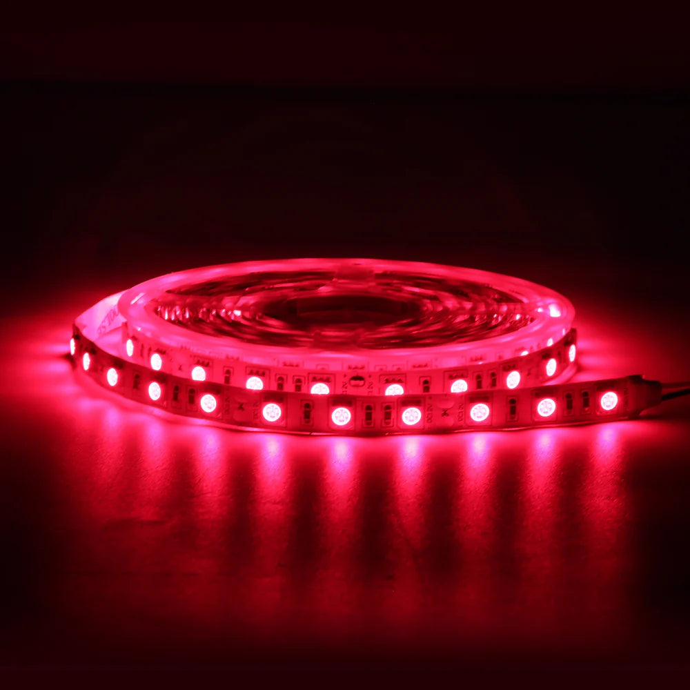 660–670nm Non-Waterproof DC12V-IR LED Strips-SMD2835/SMD5050-30/60/120/240 LEDs/m-5/50 Meters-Red Light Beauty, Body Care, Wellness Light, Skin Care