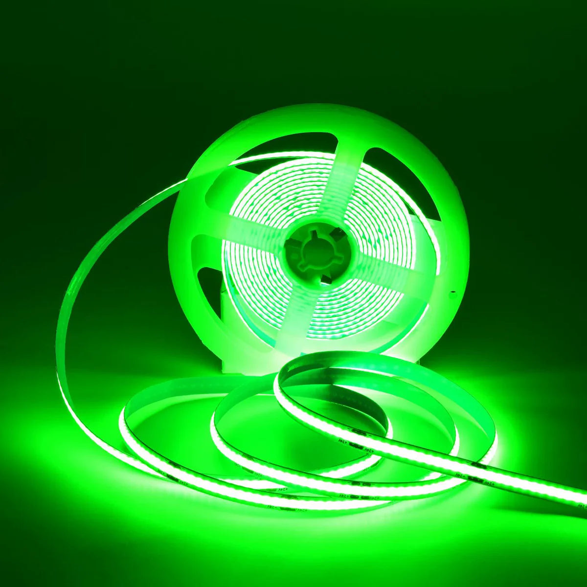 COB LED Strip Light 12V/24V 384LEDs/M, 5mm Flexible Dot-Free LED Tape, CRI90+ Non-Waterproof, 3000K / 4000K / 6500K / Red / Blue / Green / Pink / Yellow for Cabinet Kitchen Lighting, 5M/10M Pack