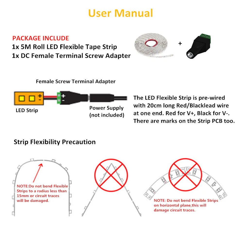 LightingWill 730–735nm SMD2835 DC12V IR LED Strip Light – 60/120/240 LEDs/m, 5 Meters, IP00/IP65