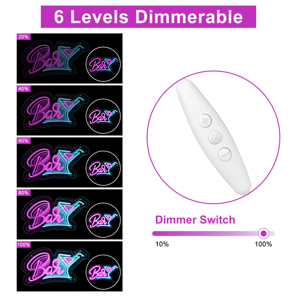 Bar LED Sign – Multi-Color Glow | 15 × 9.2 inch | USB Powered | Hanging | Ideal for Bar, Pub, Lounge, Nightclub, Party Mood Lighting