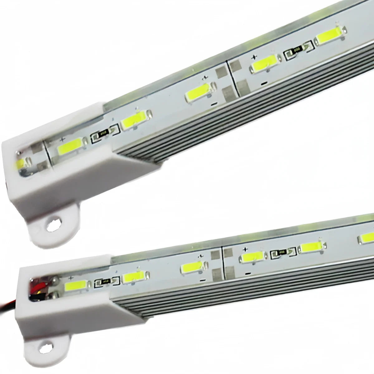 LightingWill DC12V Aluminum Channel Rigid LED Strip Light - SMD5730 72LEDs/M | 14x7mm | 0.5M / 1M | Warm White / Daylight White | IP65 Waterproof | for Indoor & Outdoor Lighting | 10 / 50PCS