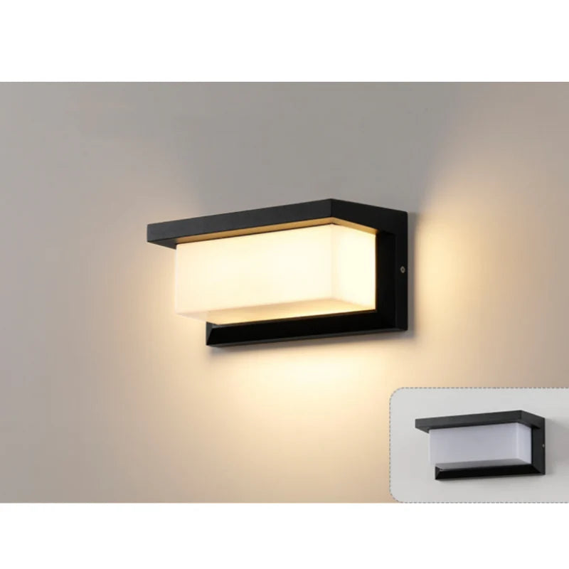 LightingWill LED Wall Light 18W 30W 50W Outdoor Waterproof Wall Sconce 3000K 4000K 6000K Black Up Down Wall Light IP65 Aluminum Porch Garden Balcony Indoor