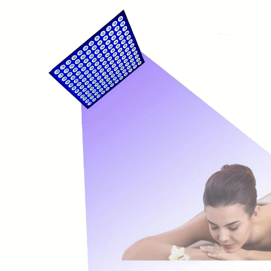 20W Floor Standing Blue Light Tanning Lamp – Blue Light 460–465nm | Dimmable Timer | AC100–240V | Aluminum Alloy + PC Cover | Floor Stand Included | for Skin Tanning & Bronze Tone | US / EU Plug