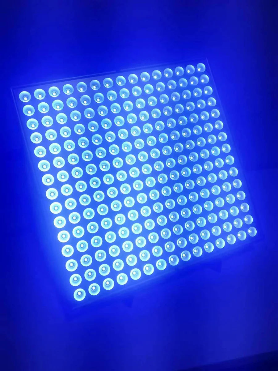 20W Floor Standing Blue Light Tanning Lamp – Blue Light 460–465nm | Dimmable Timer | AC100–240V | Aluminum Alloy + PC Cover | Floor Stand Included | for Skin Tanning & Bronze Tone | US / EU Plug