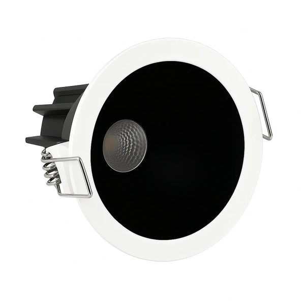 CDG-US Black Reflector 9W (3″) Deep Anti-Glare Full Spectrum LED Downlight | 90–140V | 4/12 Pack | 5CCT Adjustable | 24° Beam | White Housing | CRI>97 | Architectural Recessed Lighting