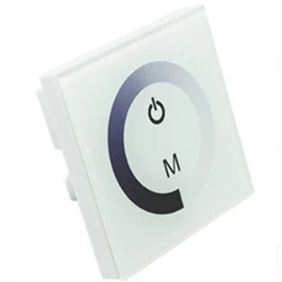 LightingWill LED Strip Wall Panel Touch Dimmer DC12V-24V TM06 Touch Color Ring LED Controller for LED Strips